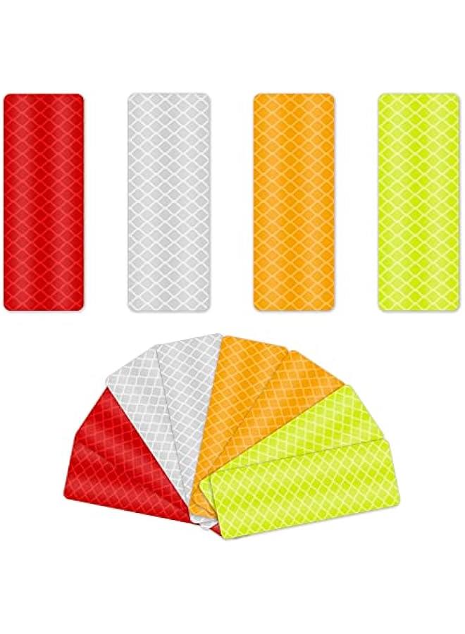 Arabest Reflective Stickers Reflective Tape Outdoor Waterproof Reflector Tape 4colors Reflective Warning Tape Safety Sticker Tapes High Visibility For Clothing Night Riding Walking Car Bike Motorcycle Helmet  - Image 1