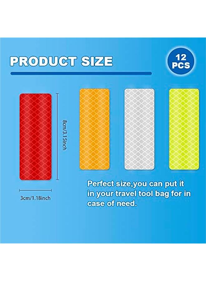 Arabest Reflective Stickers Reflective Tape Outdoor Waterproof Reflector Tape 4colors Reflective Warning Tape Safety Sticker Tapes High Visibility For Clothing Night Riding Walking Car Bike Motorcycle Helmet  - Image 2