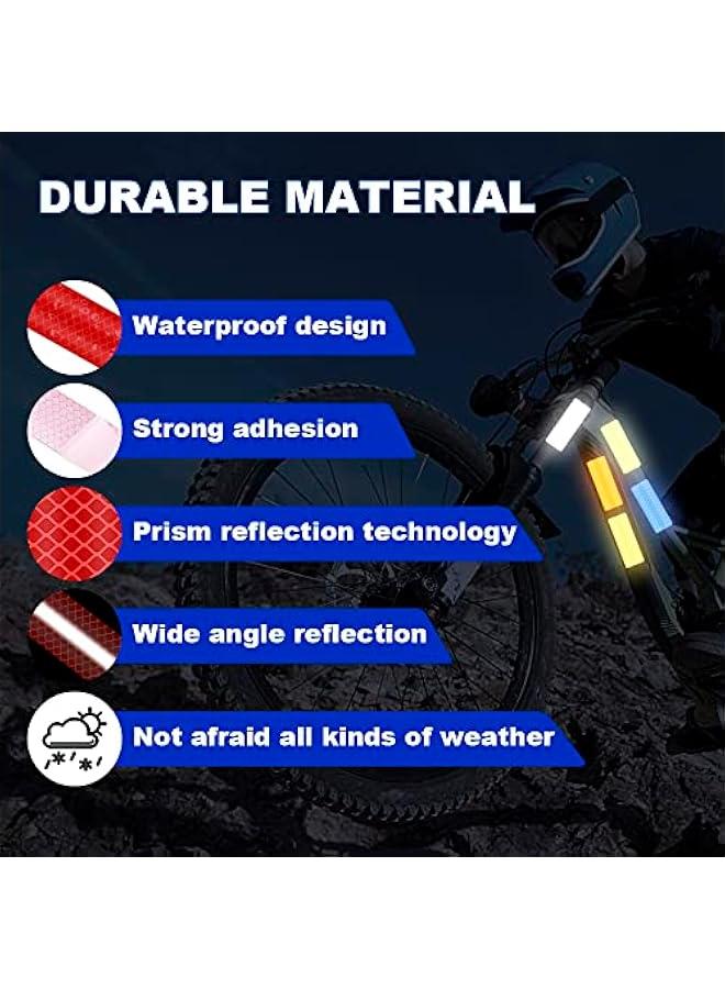 Arabest Reflective Stickers Reflective Tape Outdoor Waterproof Reflector Tape 4colors Reflective Warning Tape Safety Sticker Tapes High Visibility For Clothing Night Riding Walking Car Bike Motorcycle Helmet  - Image 3