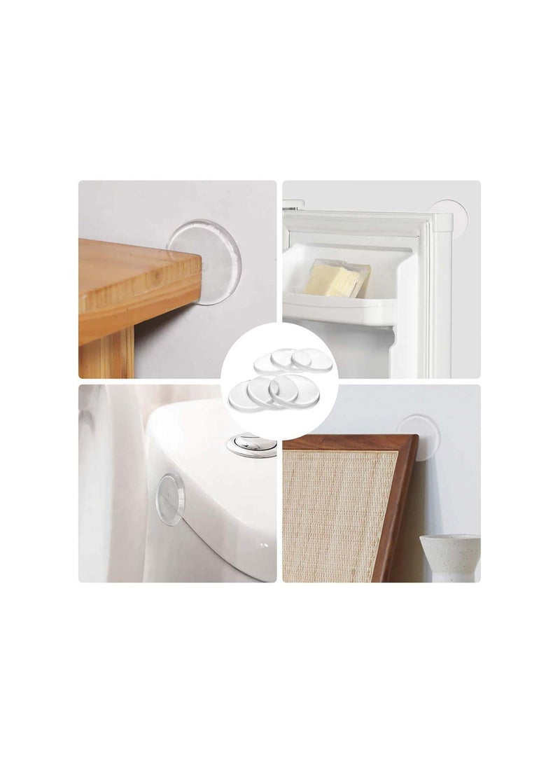Door Knob Wall Protector, Quiet Wall Protector for Door Handle, Rubber Door Stopper, Guard Door Bumper Wall Protector Silencer, Olefu for Doorknobs, Headboard, Refrigerator Door, Cabinets(12 Pack) - Image 3