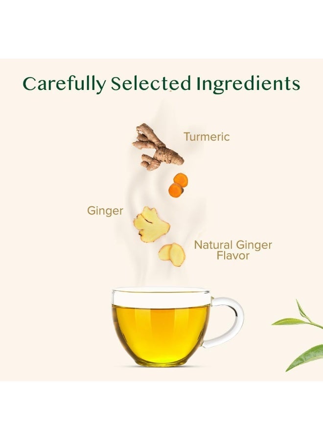 VAHDAM, Turmeric Ginger Herbal Loose Leaf (100 Cups) | India's Wonder Spice | Blend of Turmeric & Ginger | 100% Natural Tisane | Brew Hot or Iced - Image 3