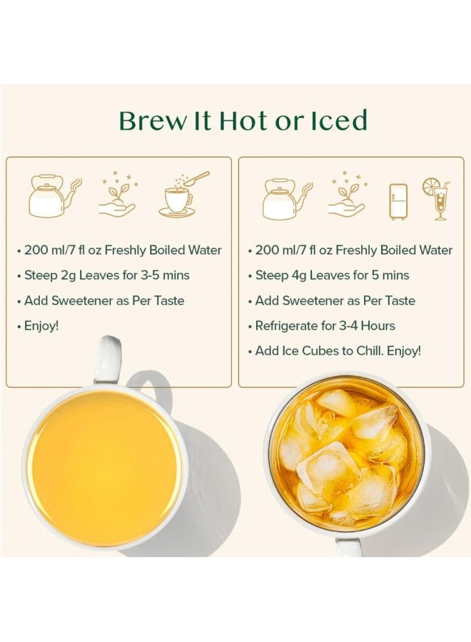 VAHDAM, Turmeric Ginger Herbal Loose Leaf (100 Cups) | India's Wonder Spice | Blend of Turmeric & Ginger | 100% Natural Tisane | Brew Hot or Iced - Image 5