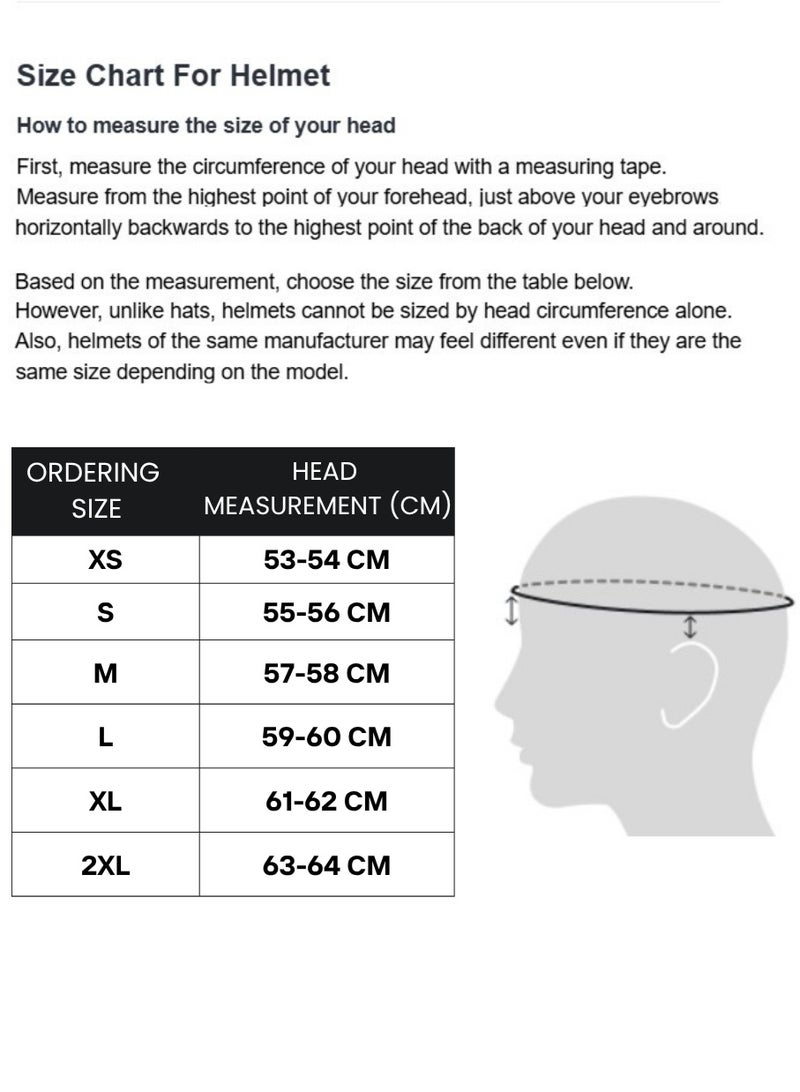Blast Full Face Motorcycle Helmet – Black Metallic Lightweight, ECE Certified, Aerodynamic, Anti-Scratch Visor, for Men & Women Riders - Size Extra Large