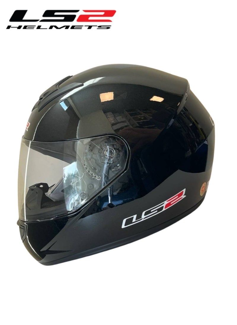 LS2 HELMETS Blast Full Face Motorcycle Helmet – Black Metallic Lightweight, ECE Certified, Aerodynamic, Anti-Scratch Visor, for Men & Women Riders - Size Extra Large  - Image 2
