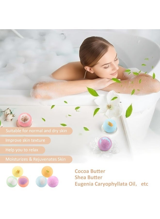عربست مجموعة هدايا كرات الاستحمام الفوارة (Bath Bombs) – عبوة من 12 قطعة | طقم سبا عضوي وطبيعي لعمل الرغوة والطفو | كرات أملاح الاستحمام لترطيب البشرة | مثالية للاسترخاء وتخفيف التوتر | هدايا للنساء، والأمهات، والأطفال. - Image 3