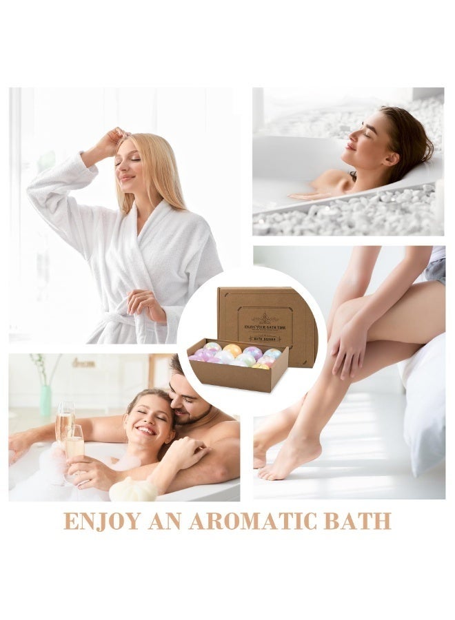 عربست مجموعة هدايا كرات الاستحمام الفوارة (Bath Bombs) – عبوة من 12 قطعة | طقم سبا عضوي وطبيعي لعمل الرغوة والطفو | كرات أملاح الاستحمام لترطيب البشرة | مثالية للاسترخاء وتخفيف التوتر | هدايا للنساء، والأمهات، والأطفال. - Image 4