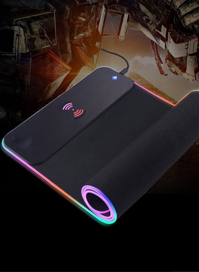 General RGB Light-Emitting Mouse Pad, Light-Emitting RGB Wireless Charging Mouse Pad, Gaming LED Wireless Charging Light-Emitting Mouse Pad  - Image 2