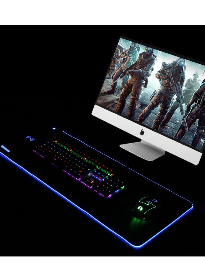 General RGB Light-Emitting Mouse Pad, Light-Emitting RGB Wireless Charging Mouse Pad, Gaming LED Wireless Charging Light-Emitting Mouse Pad  - Image 3