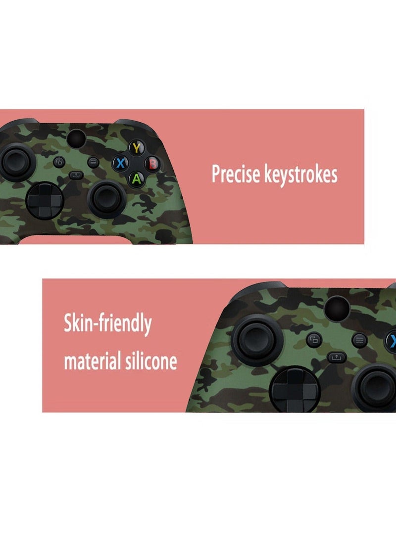 Soft Silicone Protective Case Cover for Xbox Series S/X Controller, Non-Slip No Interference Skin Protector Case Full Protection Cover for Xbox Series S/X Wireless Controller with 2 Thumb Grip Caps - Image 4