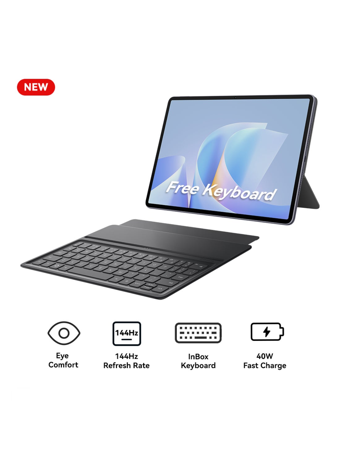 HUAWEI MatePad 11.5 S 2026 Tablet Space Gray NON-PaperMatte 12GB 256GB 40W SuperCharge, WiFi 6+, Bluetooth 5.2, GoPaint, Detachable Keyboard - Middle East Version