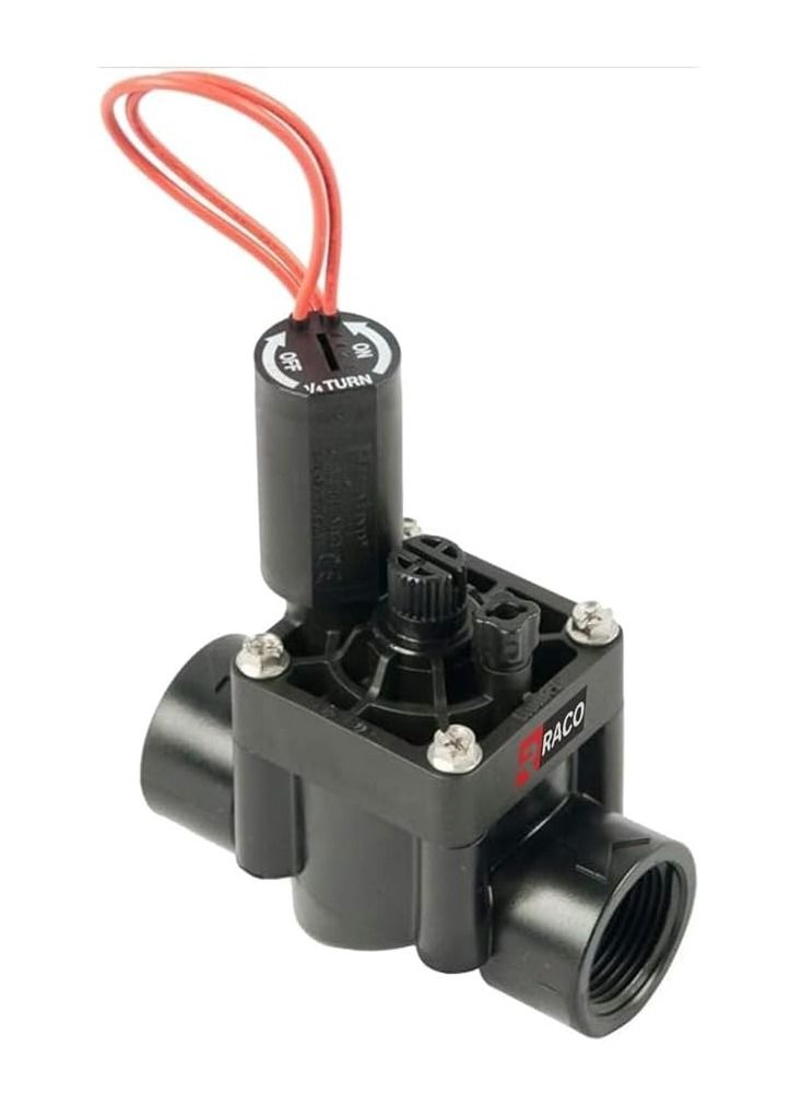 RACO Hunter PGV 1 Inch Solenoid Valve with Flow Control for Residential and Commercial Irrigation Controls (1) - Image 1