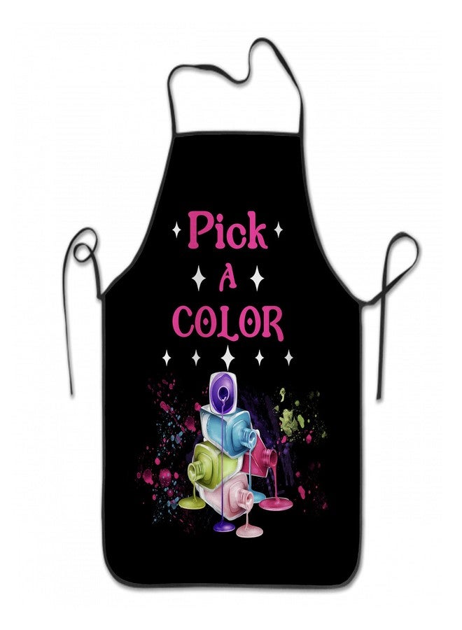 Giwawa Nail Tech Aprons for Women - Pick A Color Nail Tech Apron Nail Artist Technician Apron Manicurists Nail Art Supplies for Nail Salons Colorful Cosmetology Smock - Image 1