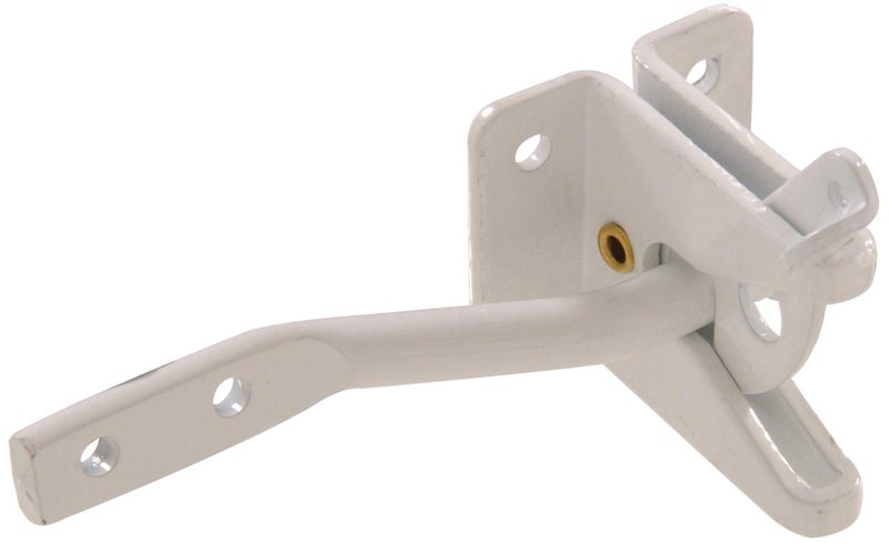 Hardware Essentials 852756 Universal Gate Latch Steel White Finish 1 Piece