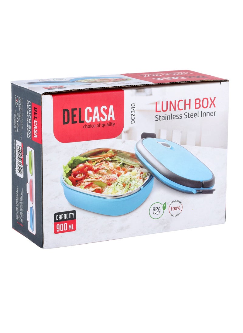 Delcasa Stainless Steel Lunch Box Square 900ML