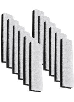 KASTWAVE Pet Water Fountain Filter, Cat Water Fountain Replacement Filters Compatible with WF020 Water Fountain White and Transparency 12 Pcs  - Image 1