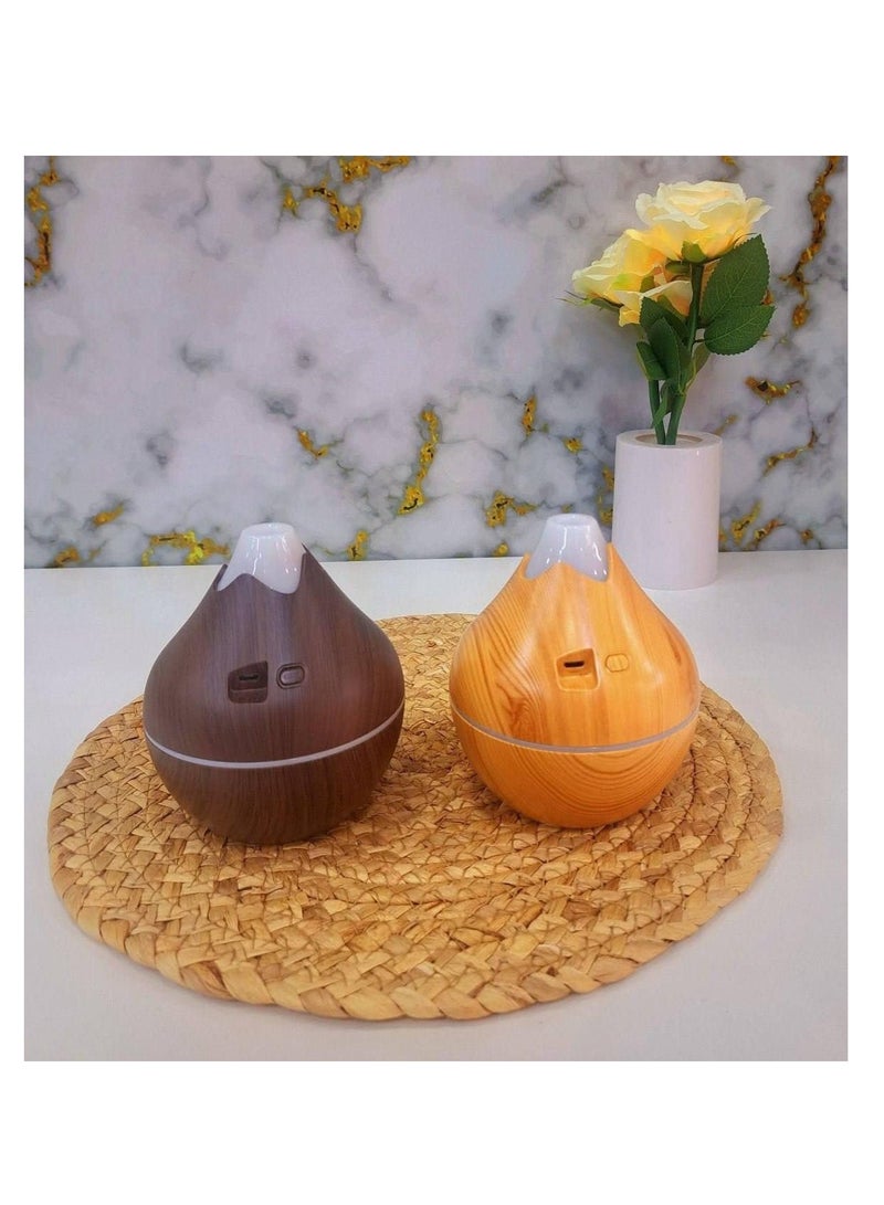 Wooden Diffuser Luminous Natural Touch and Modern Elegance Diffuser Capacity 200ml Mk (Dark Wood) - Image 2