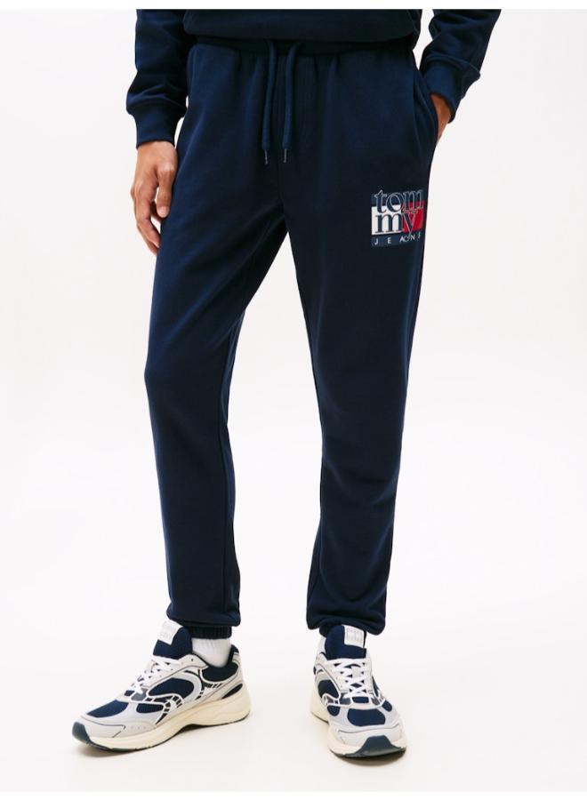 تومي جينز بنطلون رياضي تيري نحيف بشعار العلم - Image 1