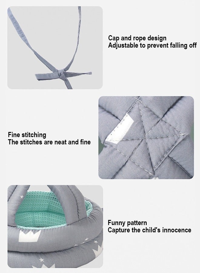 Breathable Baby Safety Helmet - Premium Airflow Anti-Collision Cap for Crawling & Walking, Adjustable Infant Head Protector (6-36 Months, 40-60cm) - Image 3