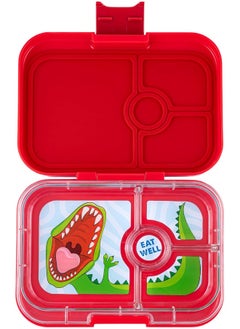 Yumbox Yumbox Panino Leakproof Bento Lunch Box Container for Kids & Adults (Wow Red Dino)  - Image 1
