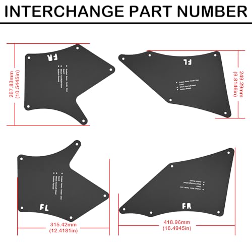 Jiankun Toyota Tacoma Splash Guard Fender Liners Shield - Essential Wheel Well Liners - Top Accessories for 2005-2020 Models - Ultimate Protection and Durability, Black-A - Image 3