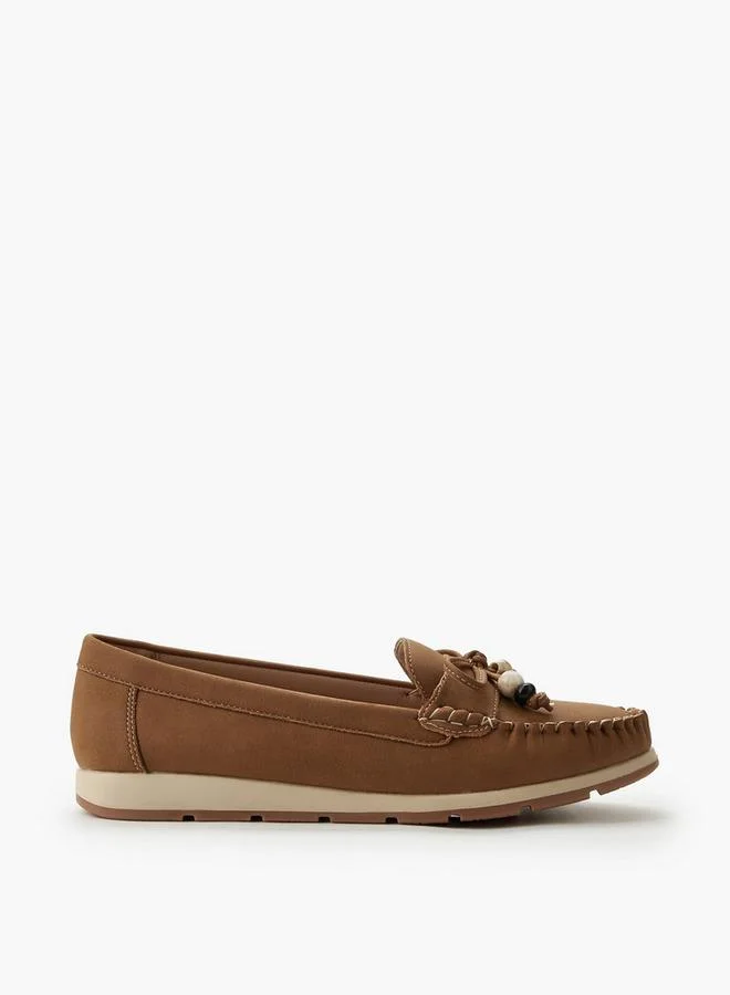 Le Confort Women Beaded Bow Moccasins