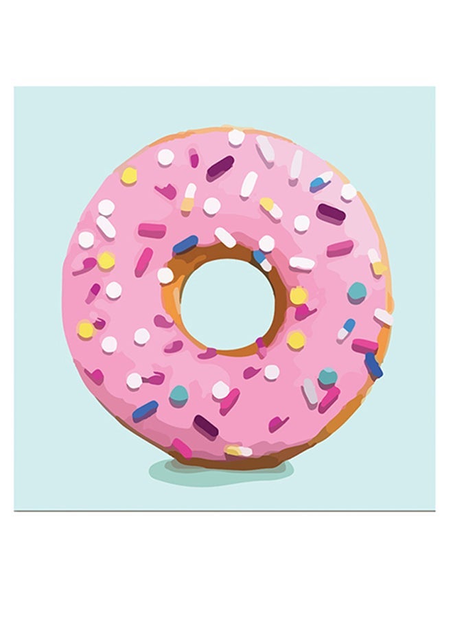 RYN Donuts Themed Wall Art Blue/Pink/White 30x30cm - Image 2