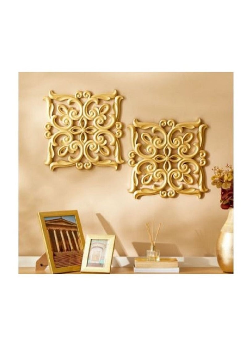 Generic - 2 Piece Square Wall Panel Set  40x2x40 cms - Image 1