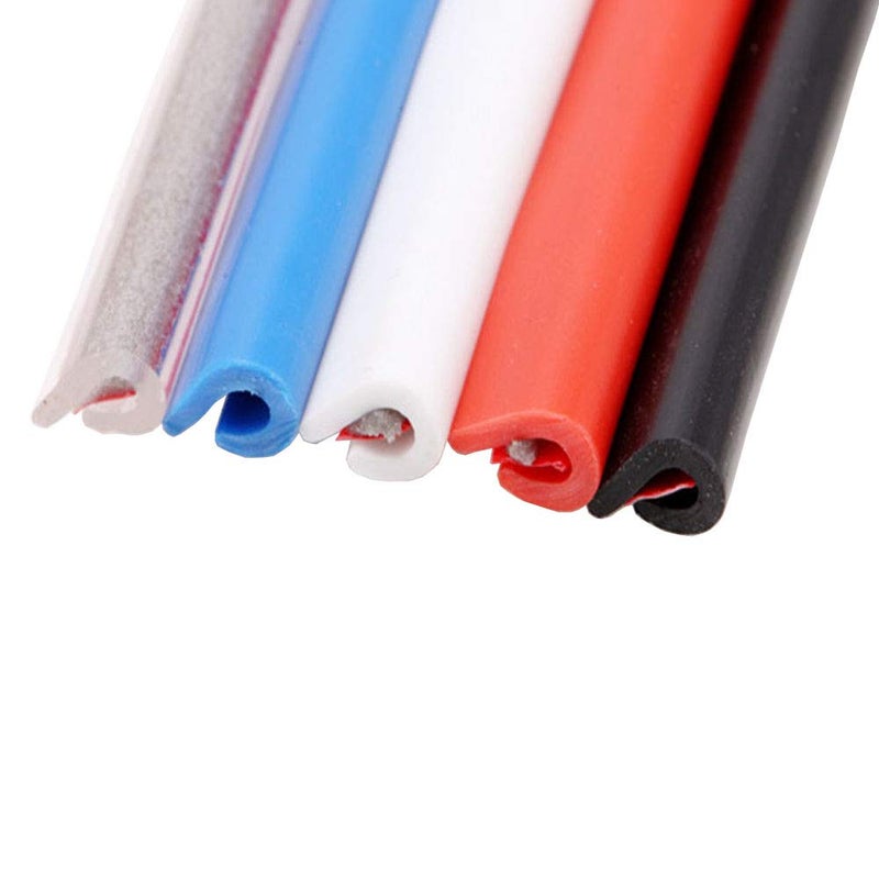 ESUPPORT 32ft 10M U Shape Car Door Moulding Rubber Scratch Protector Strip Edge Guard Trim Seal Red - Image 2