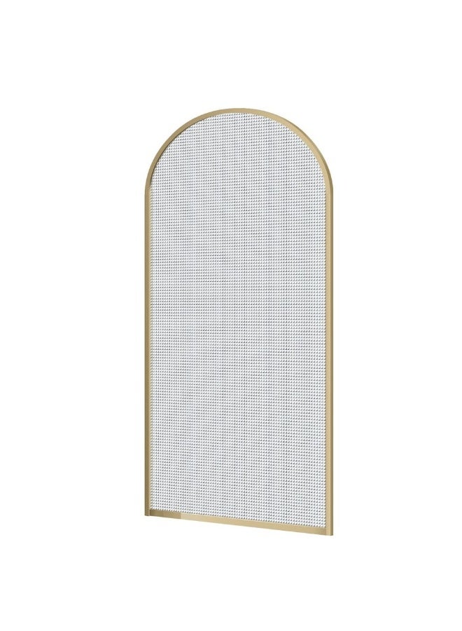 DANUBE HOME Milano Shower Partition (Wh-1A) 900*2000 - Brushed Gold | Tempered Glass Shower Partition | Glass Shower Partition Eclosure For Toilet Bathroom Washroom Shower Room - Brushed Gold  - Image 1