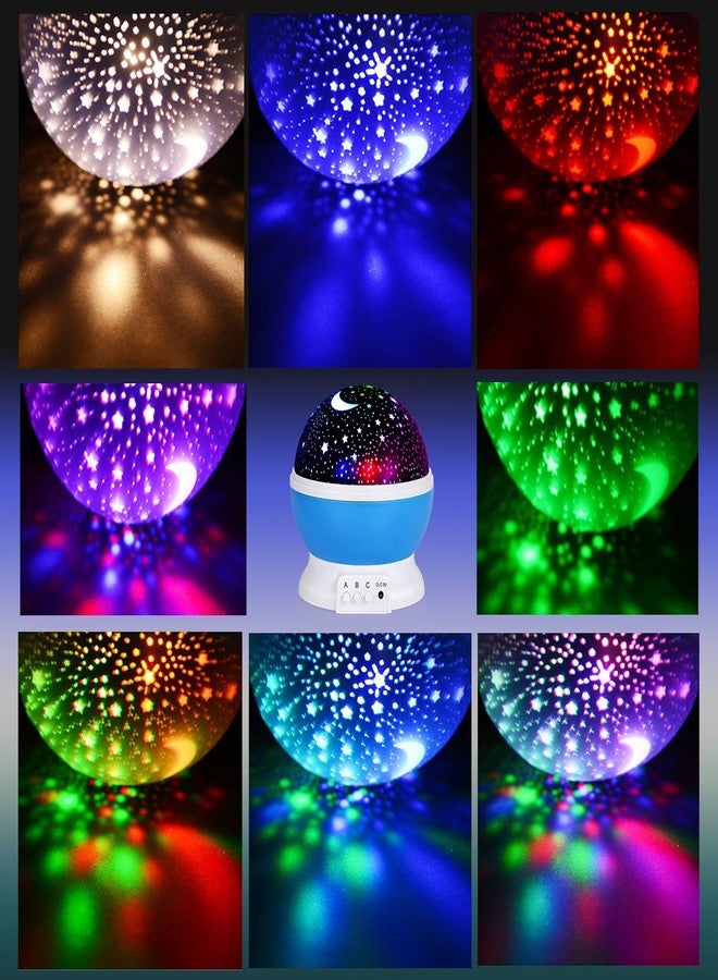 EAYIRA Night Lights, Moon Star Projector Light Color Changing with USB Cable 360 Degree Rotation, Romantic Night Lighting Lamp for Birthday Nursery Women Children Kids Baby - Image 3