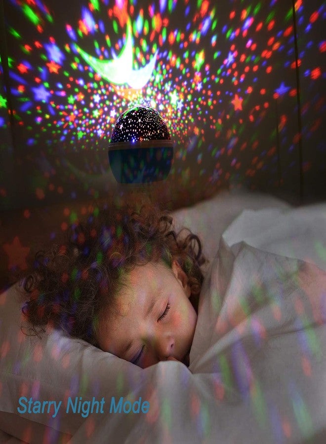 EAYIRA Night Lights, Moon Star Projector Light Color Changing with USB Cable 360 Degree Rotation, Romantic Night Lighting Lamp for Birthday Nursery Women Children Kids Baby - Image 4
