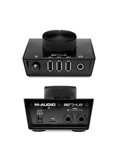 M-Audio M-Audio AIR|HUB - USB Audio Interface with 3-Port Hub and Recording Software from Pro-Tools & Ableton Live, Plus Studio-Grade FX & Instruments  - Image 1