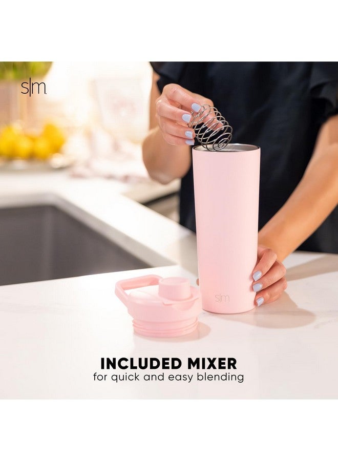 Simple Modern Stainless Steel Shaker Bottle with Ball 24oz | Metal Insulated Cup for Protein Mixes, Shakes and Pre Workout | Rally Collection | Sea Glass Sage - Image 4