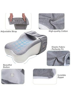Generic knee pillow for side sleepers, Smooth Spine Alignment, Leg Pillow for Side Sleeping, Memory Foam Leg Pillow, Sciatica Pain Relief, Pregnancy Pillows for Sleeping  - Image 4