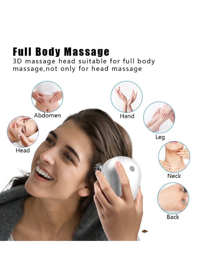 Meishida Electric Scalp Massager, Portable Waterproof Head Massager with Red Light, Handheld Head Massager for Stress Relief & Hair Growth - Image 5