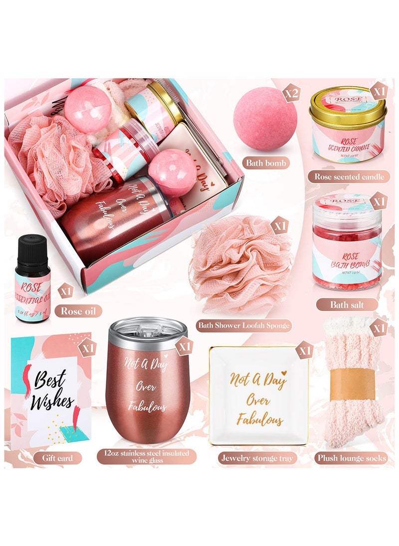 كابتن تيك Gift Set for Women, 11 Piece Scented Candle and Relaxation Spa Gift Set, Mother's Day Women's Day Gifts, Women Gifts for Colleagues Teachers Nurses, Unique Gift Ideas for Women - Image 2