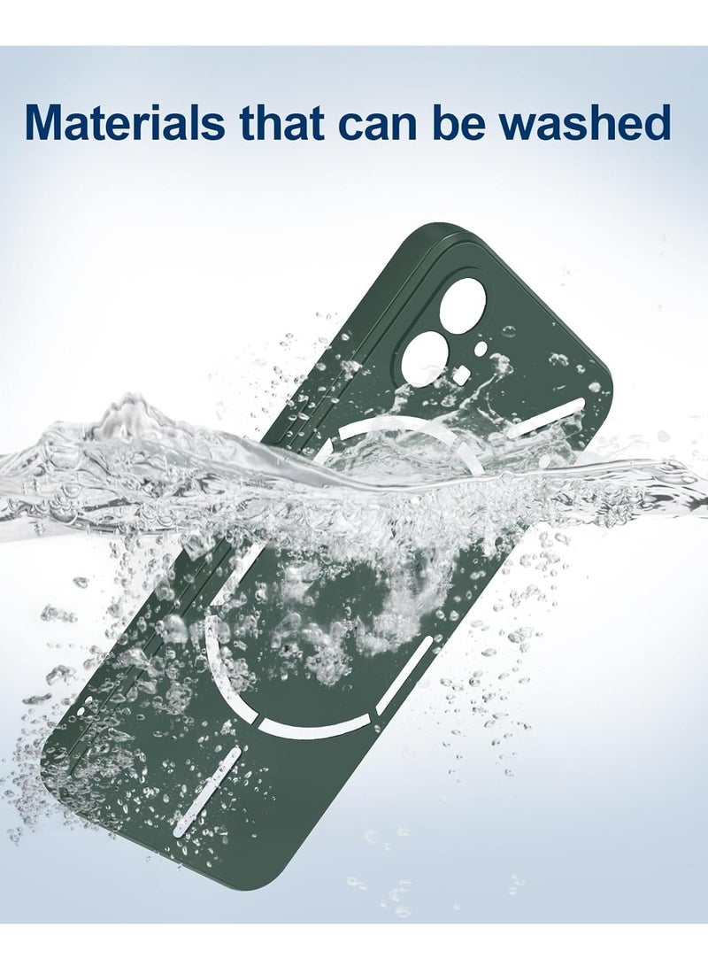 BORTONY Nothing Phone 1 Case Cover Liquid Silicone Case Camera Protection Cover Shockproof Protective Case with Microfiber Lining For Nothing Phone 1 - Image 5