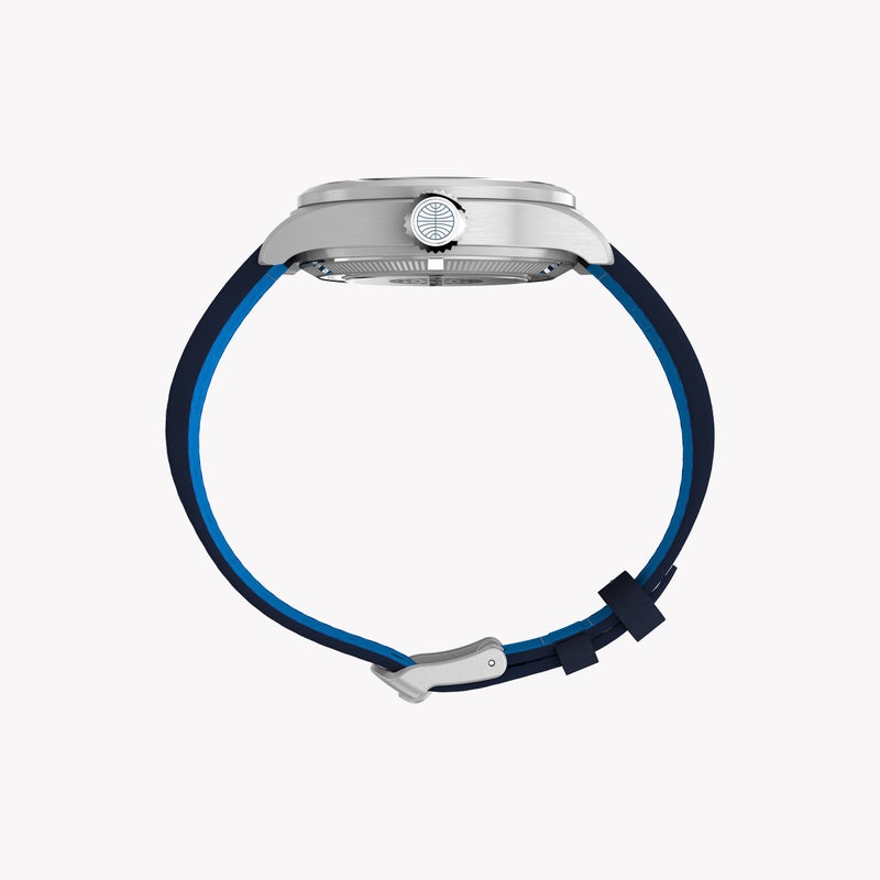 TIMEX Waterbury ACE Pan Am S/E Automatic Blue Dial Blue Leather Strap Watch | TW2Y38800 - Image 2