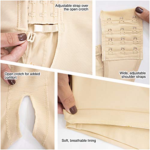 MD M&D 0061 Full Body Colombian Girdles for Men | Faja Colombiana para Hombre Beige - Image 4