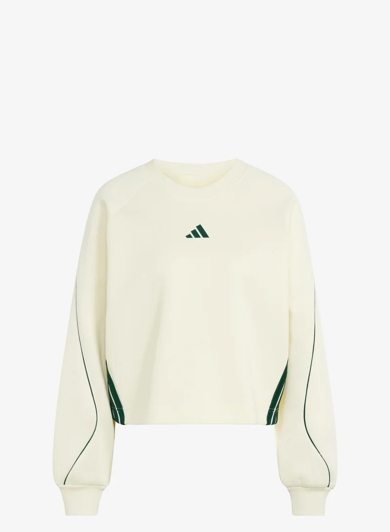 اديداس سترة Stadium 3-Stripes Crewneck