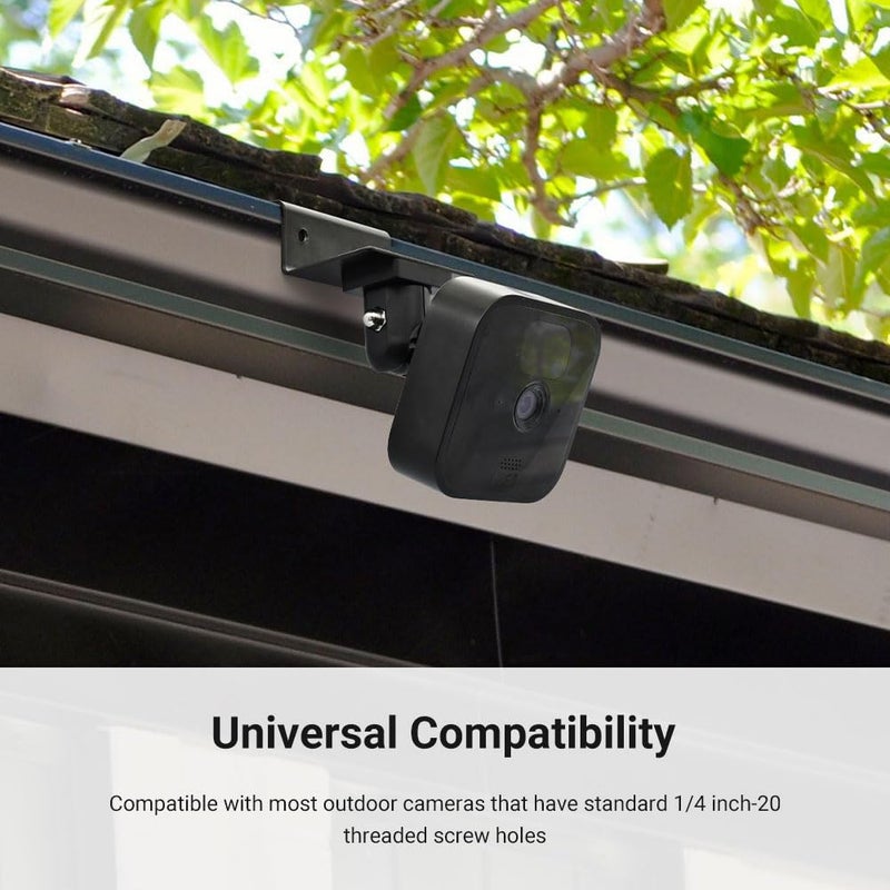 Holicfun Outdoor Security Camera Gutter Mount, Universally Compatible with Ring, Blink, Eufy, Wyze, Google Nest, Arlo, Simplisafe, and More - Down Version, White - Image 5