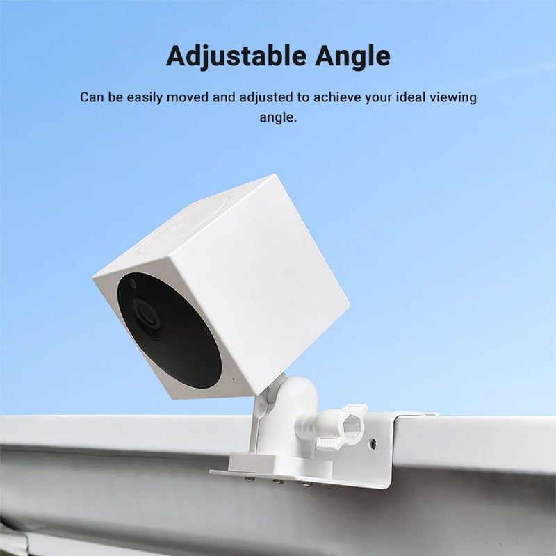 Holicfun Outdoor Security Camera Gutter Mount, Universally Compatible with Ring, Blink, Eufy, Wyze, Google Nest, Arlo, Simplisafe, and More - Down Version, White - Image 3