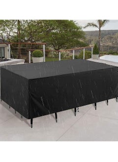 HomarKet Patio Furniture Covers, Outdoor Furniture Cover Waterproof, General Purpose, Outside Table and Chair Covers, Heavy Duty 210D (270x180x89cm)  - Image 5