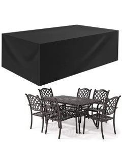 HomarKet Patio Furniture Covers, Outdoor Furniture Cover Waterproof, General Purpose, Outside Table and Chair Covers, Heavy Duty 210D (270x180x89cm)  - Image 2