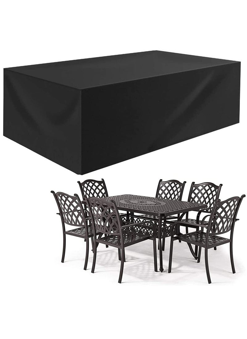 HomarKet Patio Furniture Covers, Outdoor Furniture Cover Waterproof, General Purpose, Outside Table and Chair Covers, Heavy Duty 210D (270x180x89cm)  - Image 2