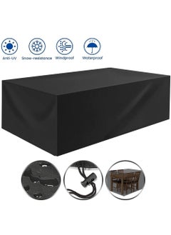 HomarKet Patio Furniture Covers, Outdoor Furniture Cover Waterproof, General Purpose, Outside Table and Chair Covers, Heavy Duty 210D (270x180x89cm)  - Image 4