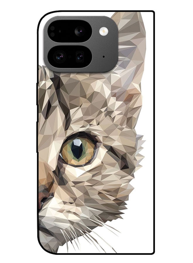 EYE CATCH Printed Protective Case Cover For Google Pixel Fold -  Cat Logo - Image 1