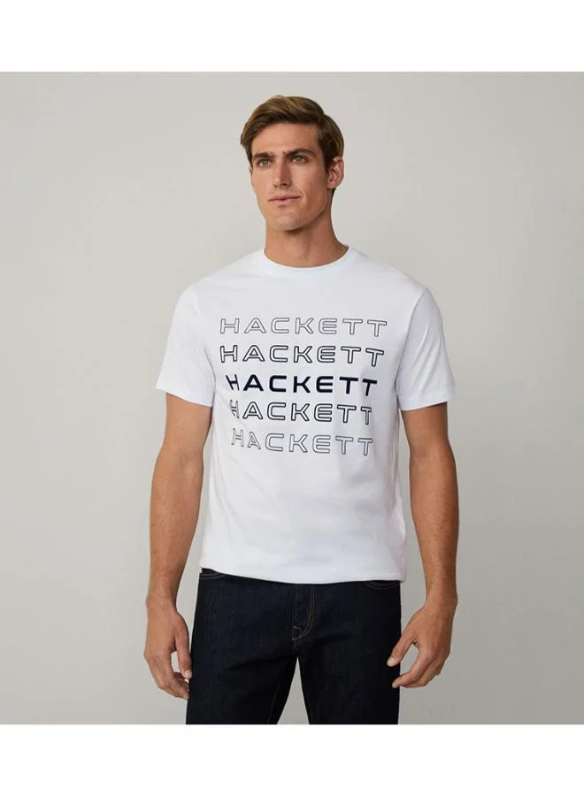 Hackett Monotype Printed Crew Neck T-Shirt