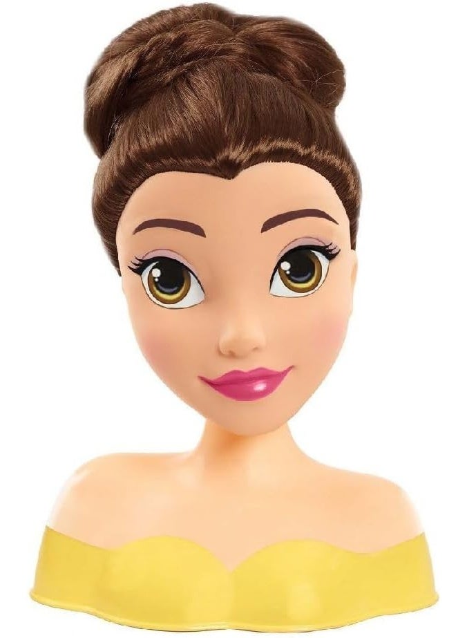 Disney Just Play 2pc Beauty and The Beast Mini Styling Head Belle – Hair Play, Pretend Salon, Girls Gift, Role Play Toy for Ages 3+ - Image 2
