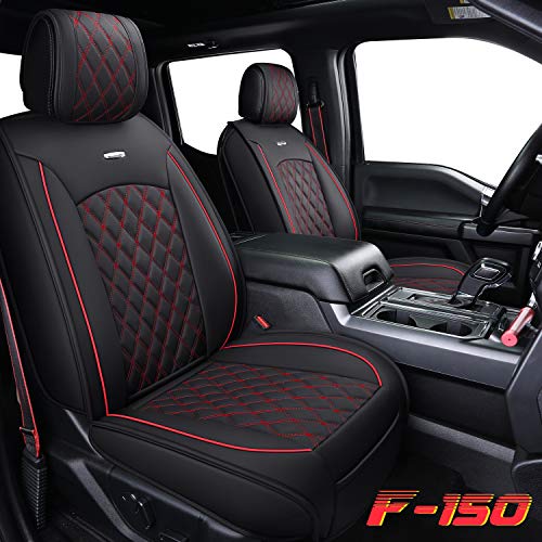Aierxuan Car Seat Covers Front Set with Waterproof Leather Automotive Vehicle Cushion for Cars SUV Pickup Truck Fit for 2009 to 2025 Ford F150 Carhartt and 2017 to 2025 F250 F350 F450 - Image 2